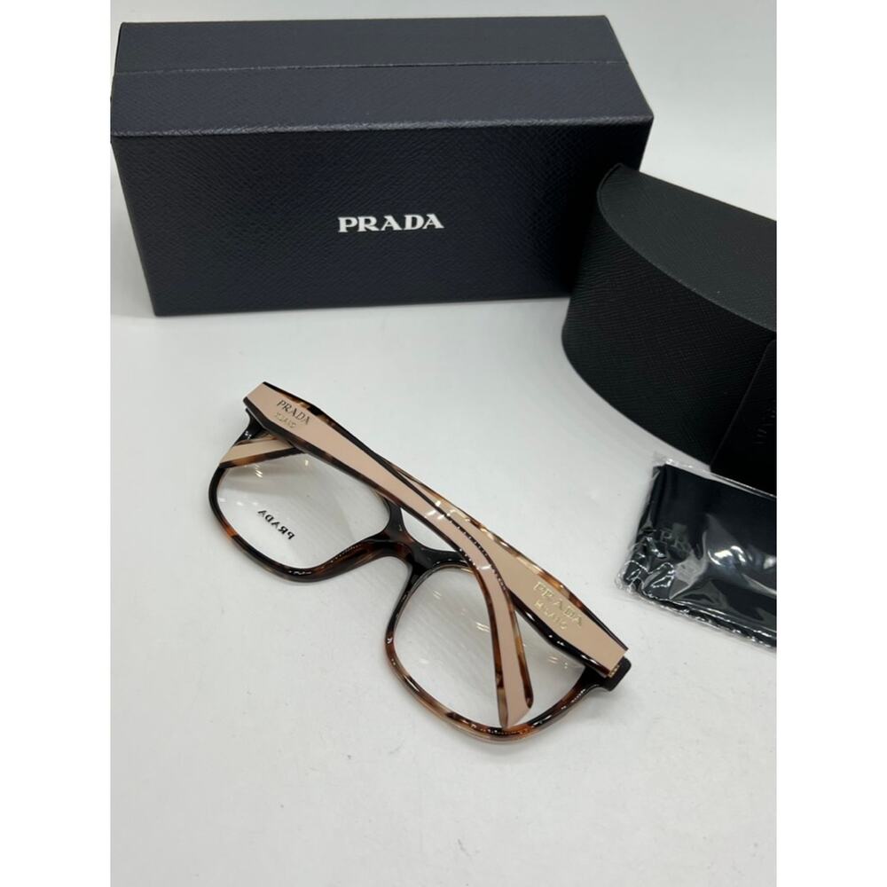 NEW Prada PR17ZV Eyeglasses Frames in Brown Powder - Picture 3 of 8